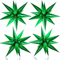 KatchOn, Big Green Star Balloons - 20 Inch Pack of 50 | Green Starburst Balloon | Green Explosion Star Balloons for St Patricks Day Decorations | Green Spike Balloons for Jungle Party Decorations