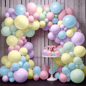 KatchOn, Pastel Balloons Garland Kit - Huge, Pack of 130 | Pastel Rainbow Balloon Garland for Unicorn Party Decorations | Latex Macaron Balloons for Wedding, Baby Shower, First Birthday Decorations