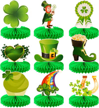 KatchOn, 9 Pieces St Patricks Day Honeycomb Centerpieces - St Patricks Day Decorations | Pot of Gold Centerpiece for St Patricks Day Centerpiece Table Decorations | St Patricks Day Table Decorations