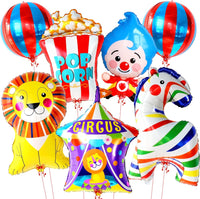 KatchOn Circus Balloons for Carnival Theme Party Decorations, 7 Count, Perfect for Birthday Parties