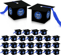 KatchOn, Congrats Grad Graduation Candy Boxes - Huge, Pack of 25 | Blue Graduation Decorations Class of 2024 | Graduation Party Favors 2024 | Graduation Goodie Bags 2024, Graduation Table Decorations