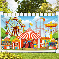 KatchOn, XtraLarge, Carnival Backdrop for Carnival Decorations - 72x44 Inch | Carnival Theme Party Decorations | Carnival Games Banner for Circus Theme Party Decorations | Circus Party Decorations
